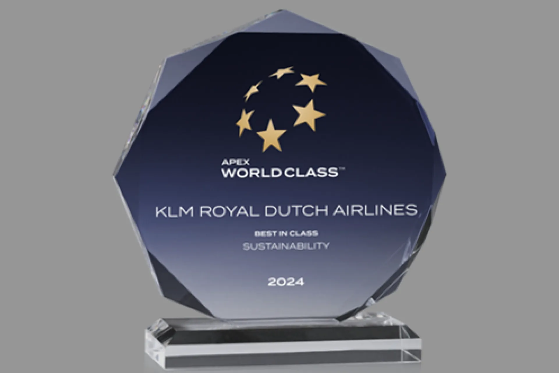  KLM gana el premio APEX World Class Award 2024