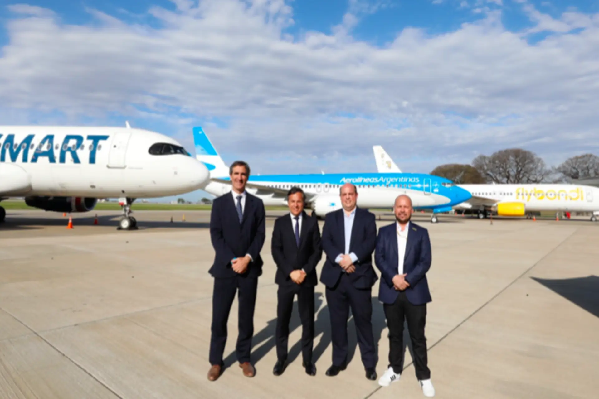 Aerolíneas Argentinas, Jetsmart y Flybondi presentaron nuevos aviones Aerolíneas Argentinas, Jetsmart y Flybondi presentaron nuevos aviones