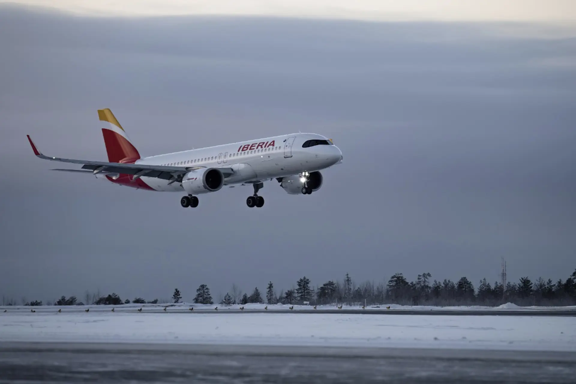 Iberia estrena su nueva ruta a la tierra de Papá Noel