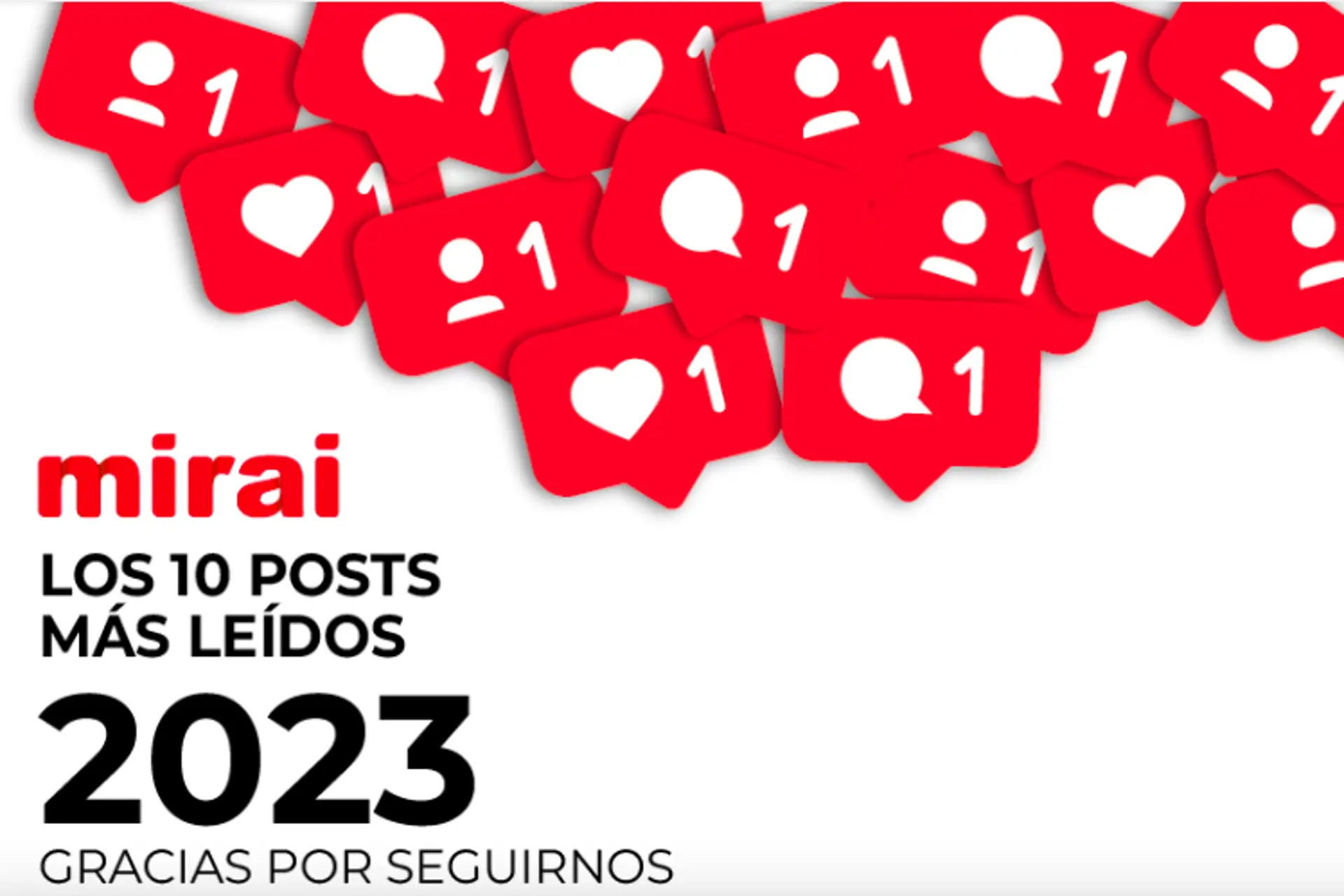 Lo mejor del Blog de Mirai 2023. Los posts mas leídos