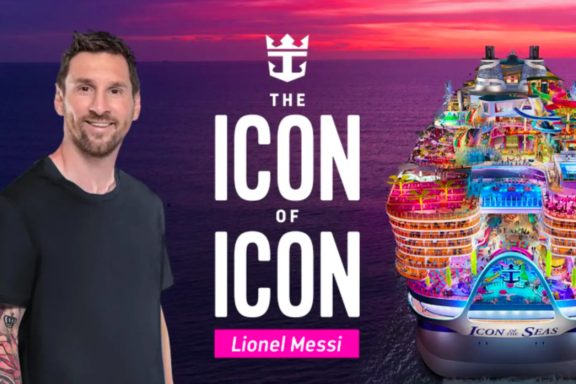 Messi fue nombrada "icono" del nuevo barco de Royal Caribbean Messi fue nombrada "icono" del nuevo barco de Royal Caribbean