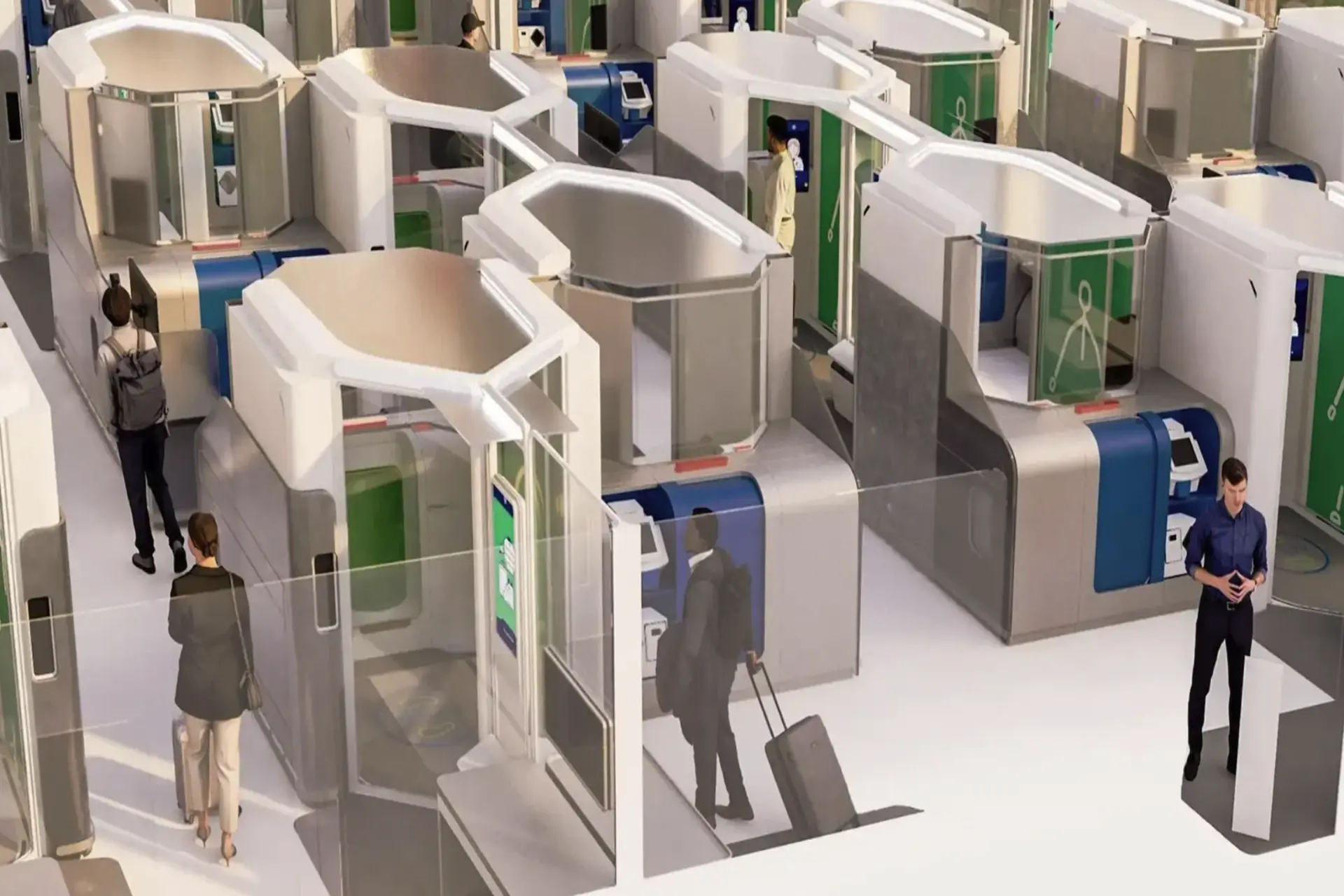 La tecnología trabaja para cruzar la seguridad de aeropuertos en 30''