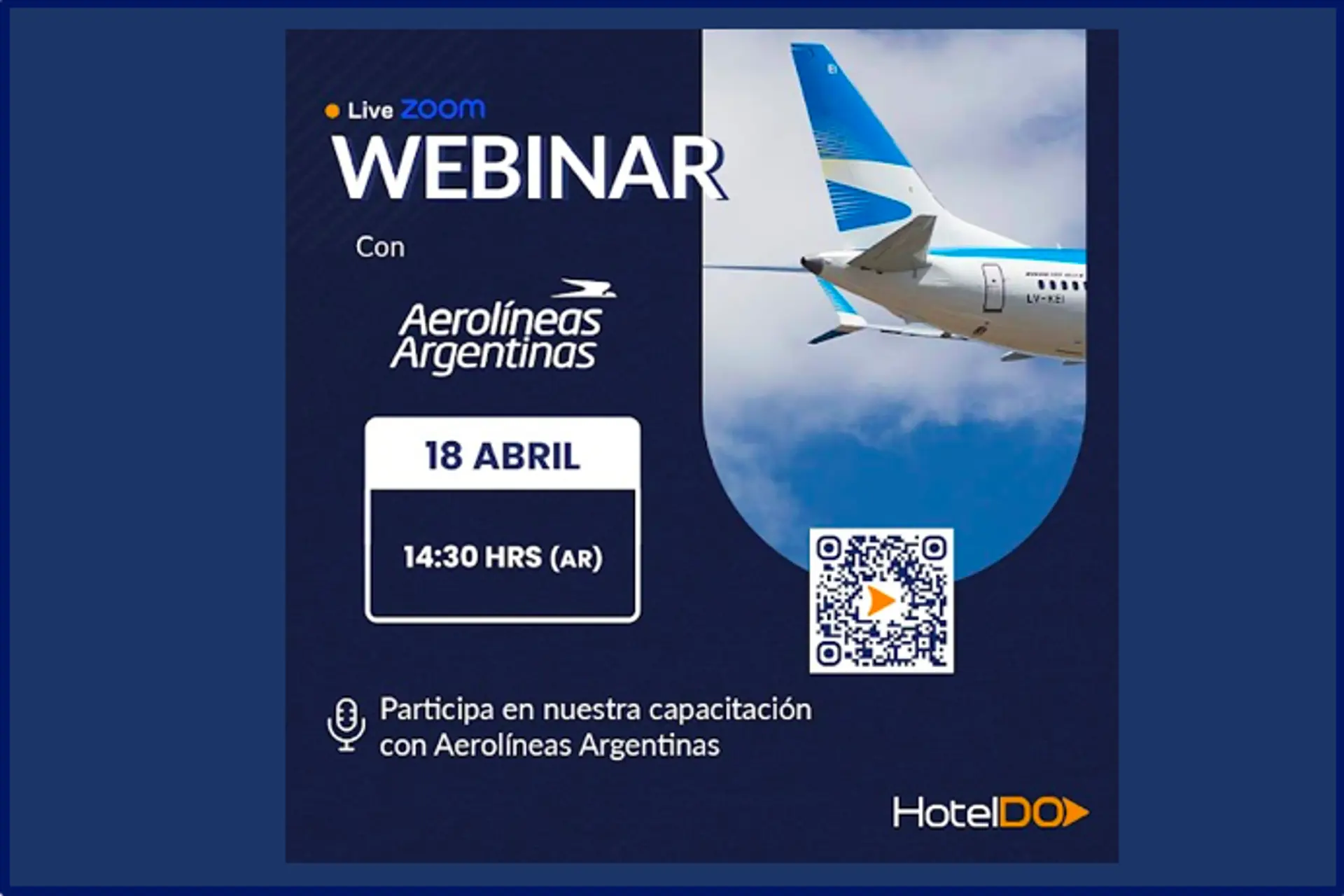 Exitoso primer webinar de HotelDO junta a Aerolineas Argentinas 