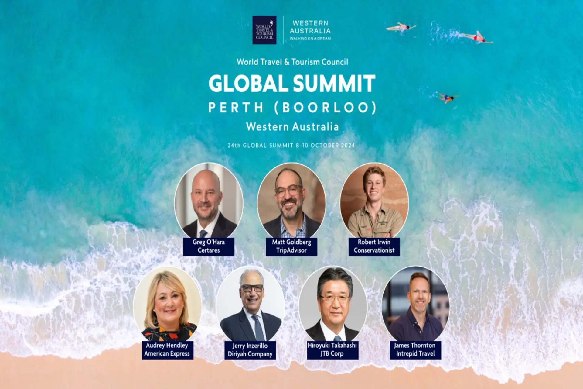 WTTC anuncio los oradores de la 24ª  Cumbre Mundial de Perth