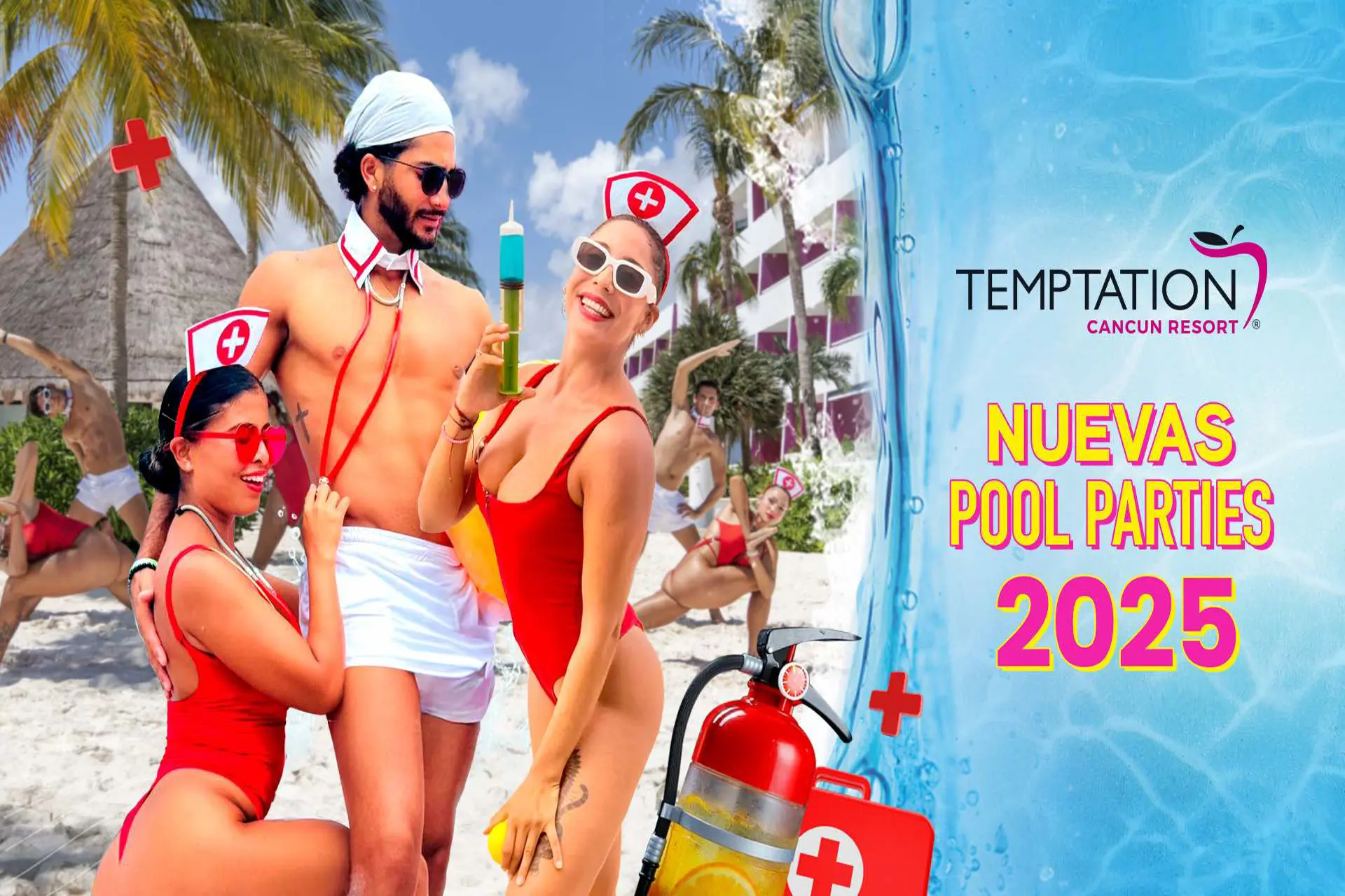 Pool parties de Temptation Cancun Resort prometen mas emoción en 2025