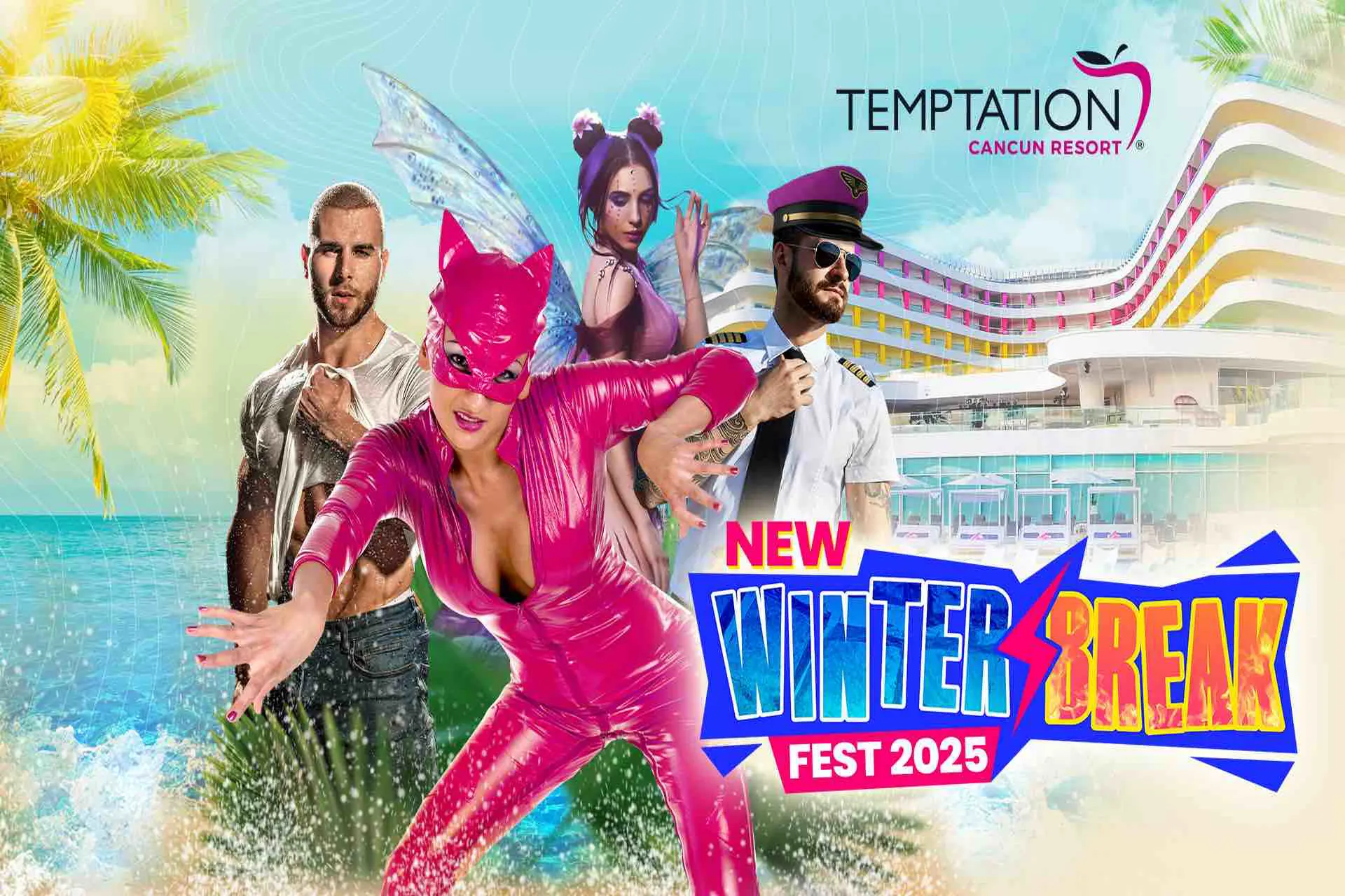 Temptation Cancun Resort: "Winter Break Fest" para escapar al invierno