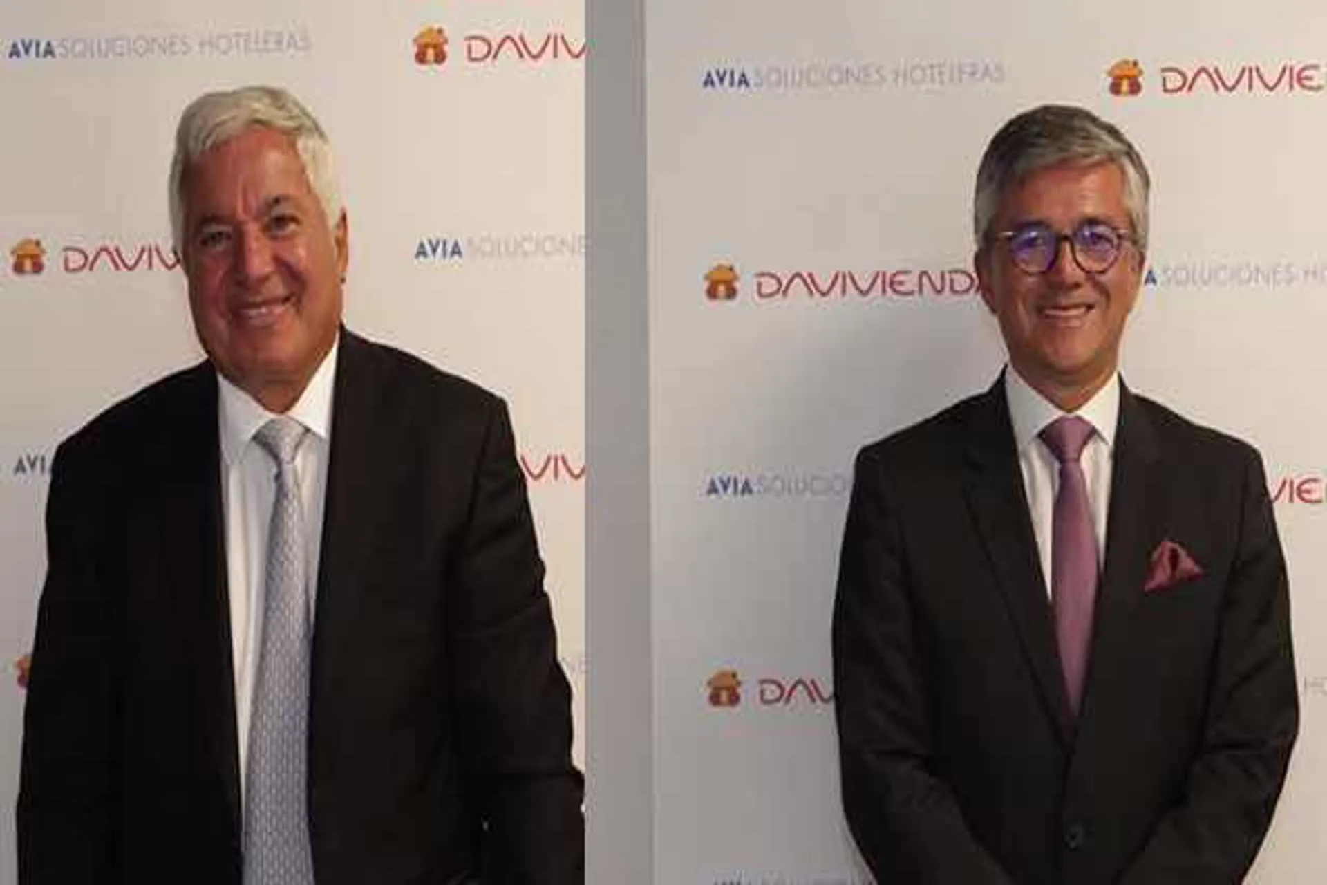 Jean Claude Bessudo y Juan Pablo Franky, a un año de iniciar actividades Avia Soluciones Hoteleras, filial del Grupo Aviatur, hicieron un balance de gestion