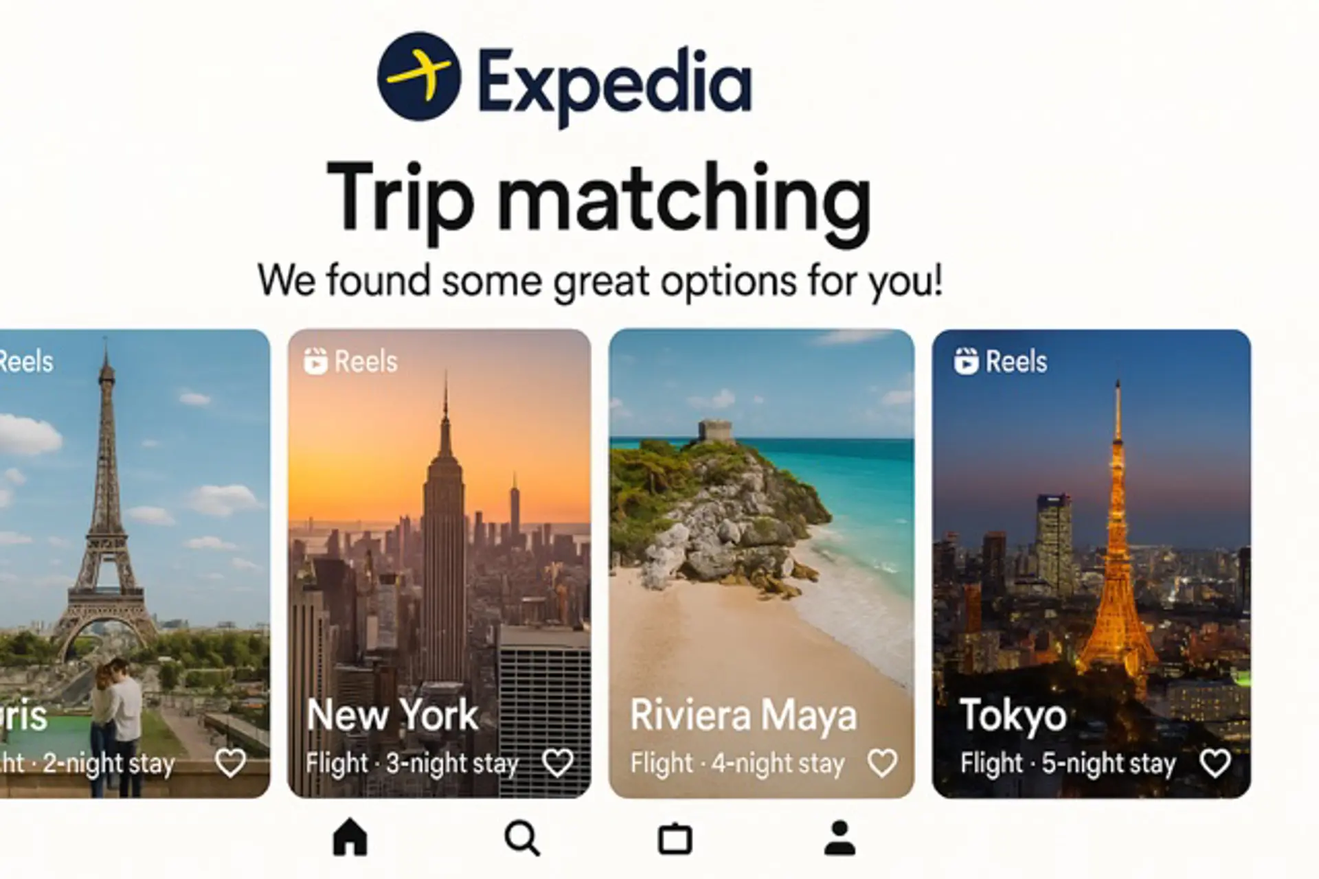 Expedia permitira reservar a partir de un reel de Instagram