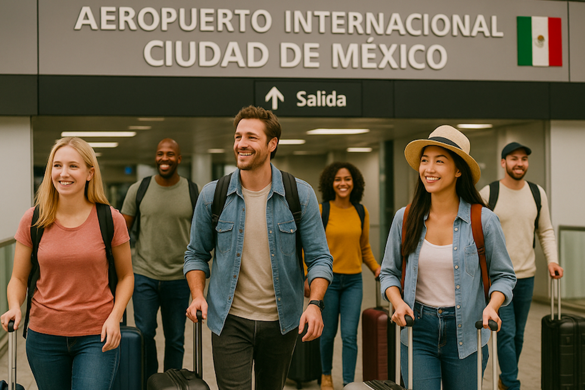 Llegan a México 7,9 millones de pasajeros vía aérea de Enero a Abril Llegan a México 7,9 millones de pasajeros vía aérea de Enero a Abril