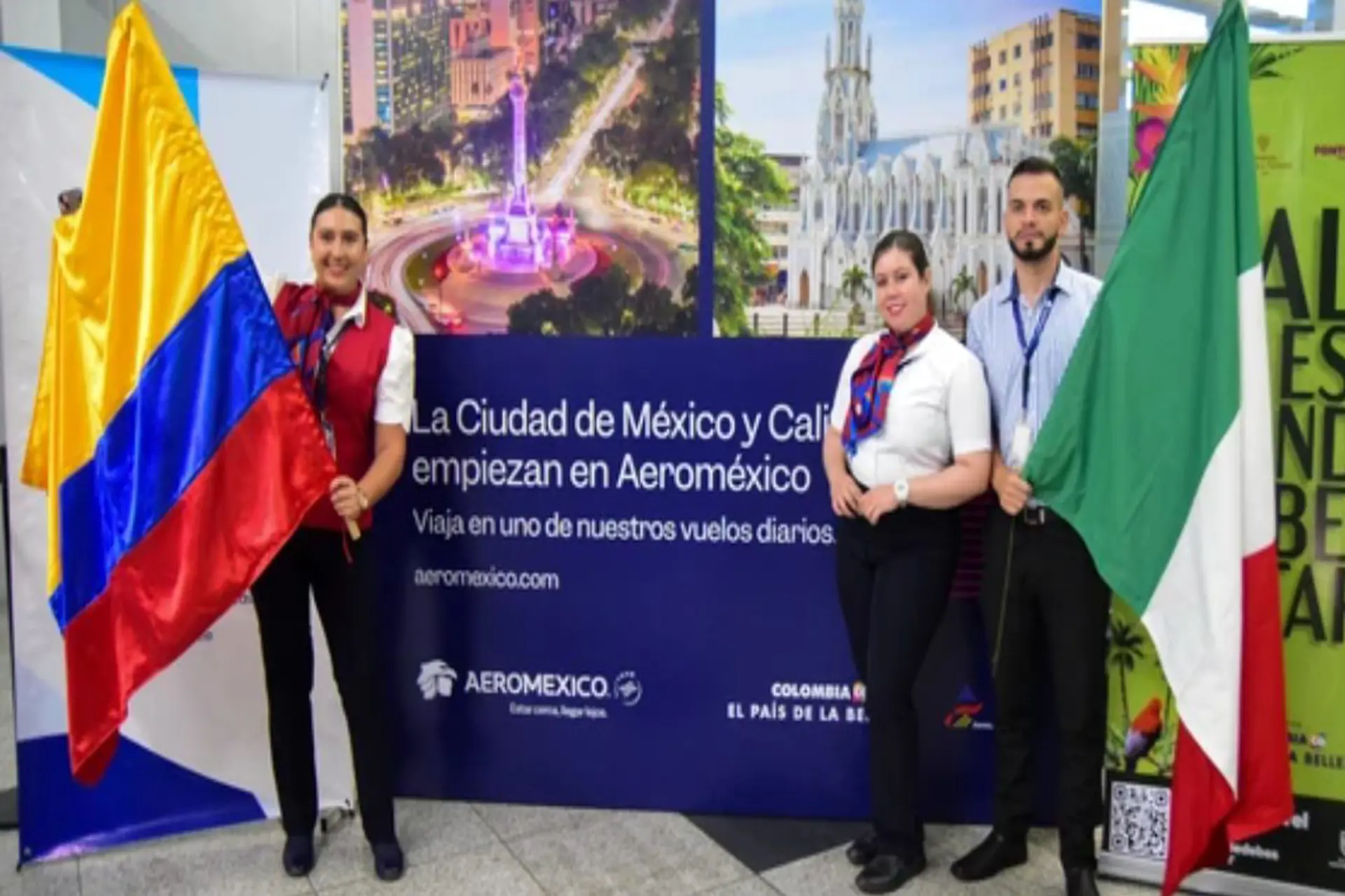 Aeroméxico retoma su ruta directa entre Ciudad de México y Cali
