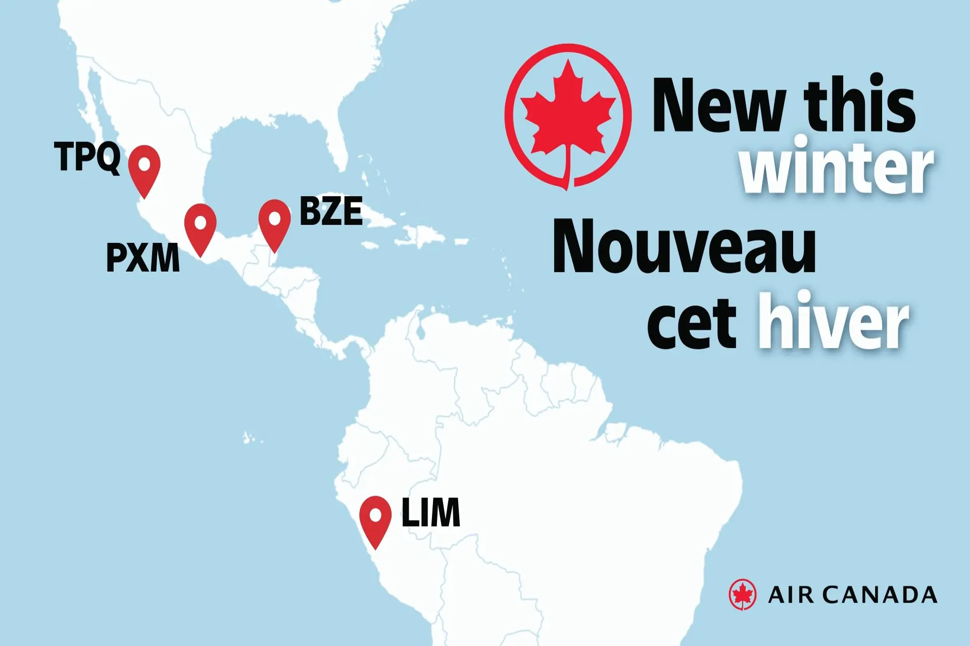 Air Canada amplía su red en LATAM: vuelos a Lima y 3 nuevos destinos 