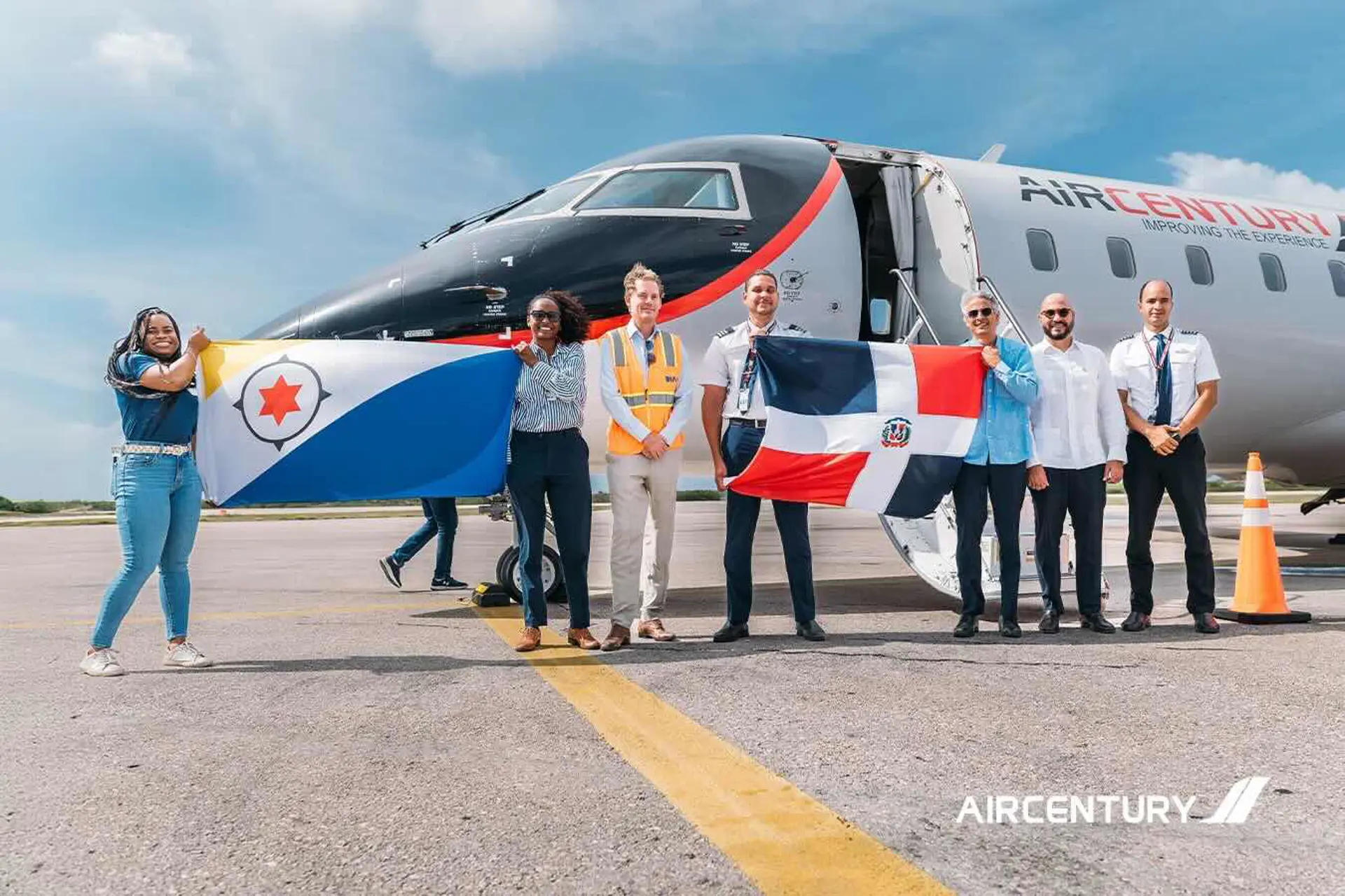 Air Century inauguró vuelos entre Santo Domingo/La Isabela y Bonaire
