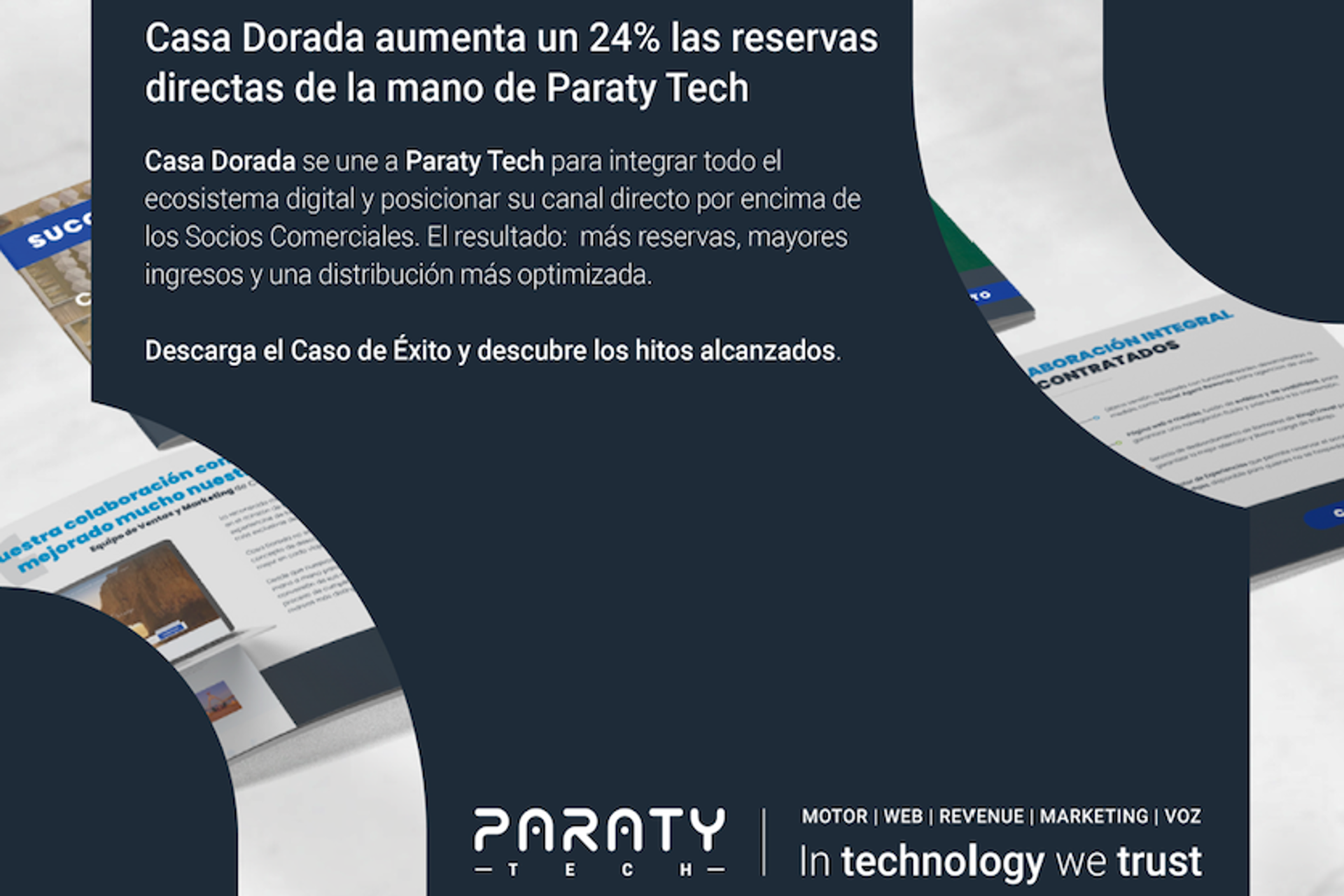 Con Paraty Tech, Casa Dorada, incremento 24% sus reservas directas