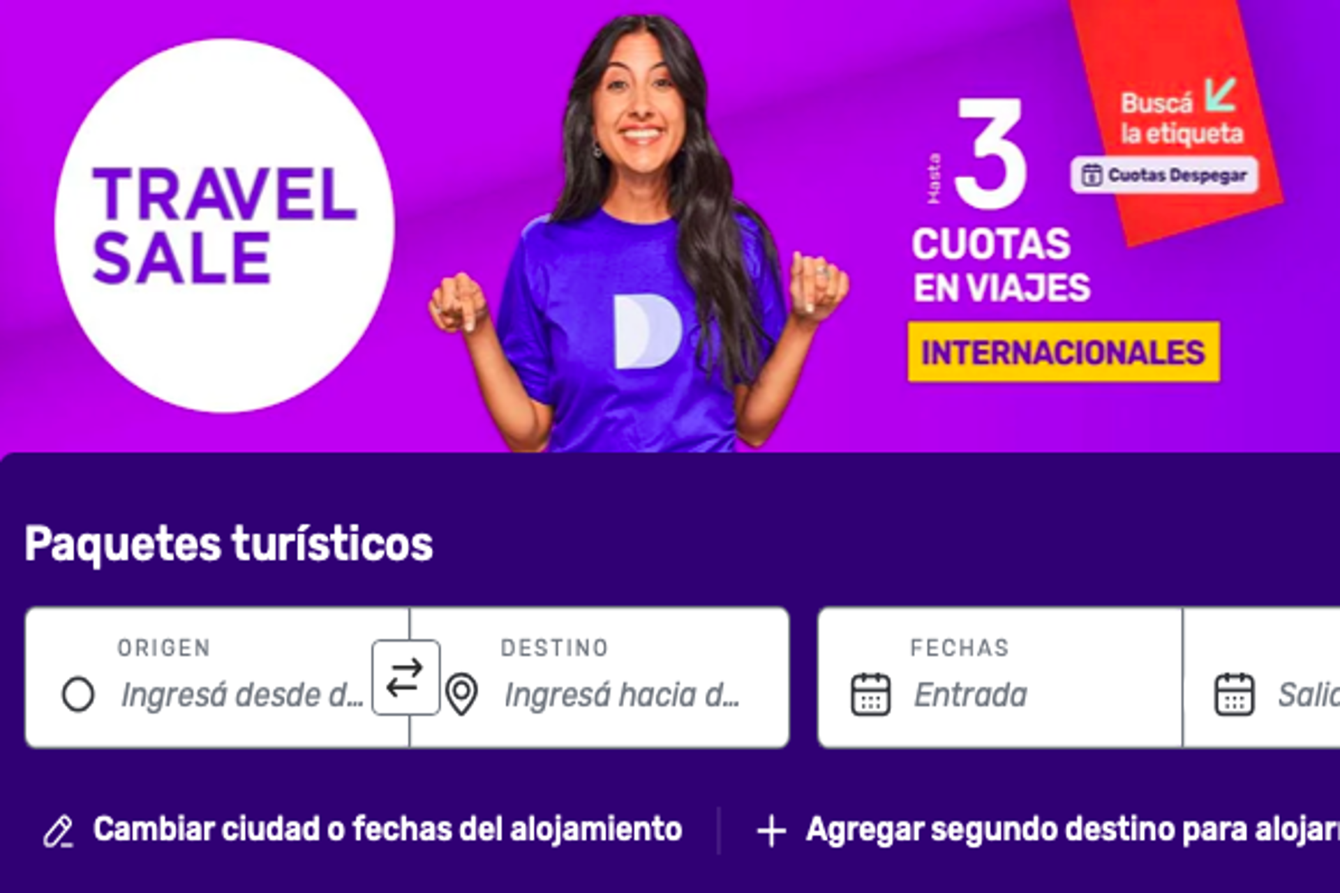 Despegar se suma al Travel Sale con promociones exclusivas