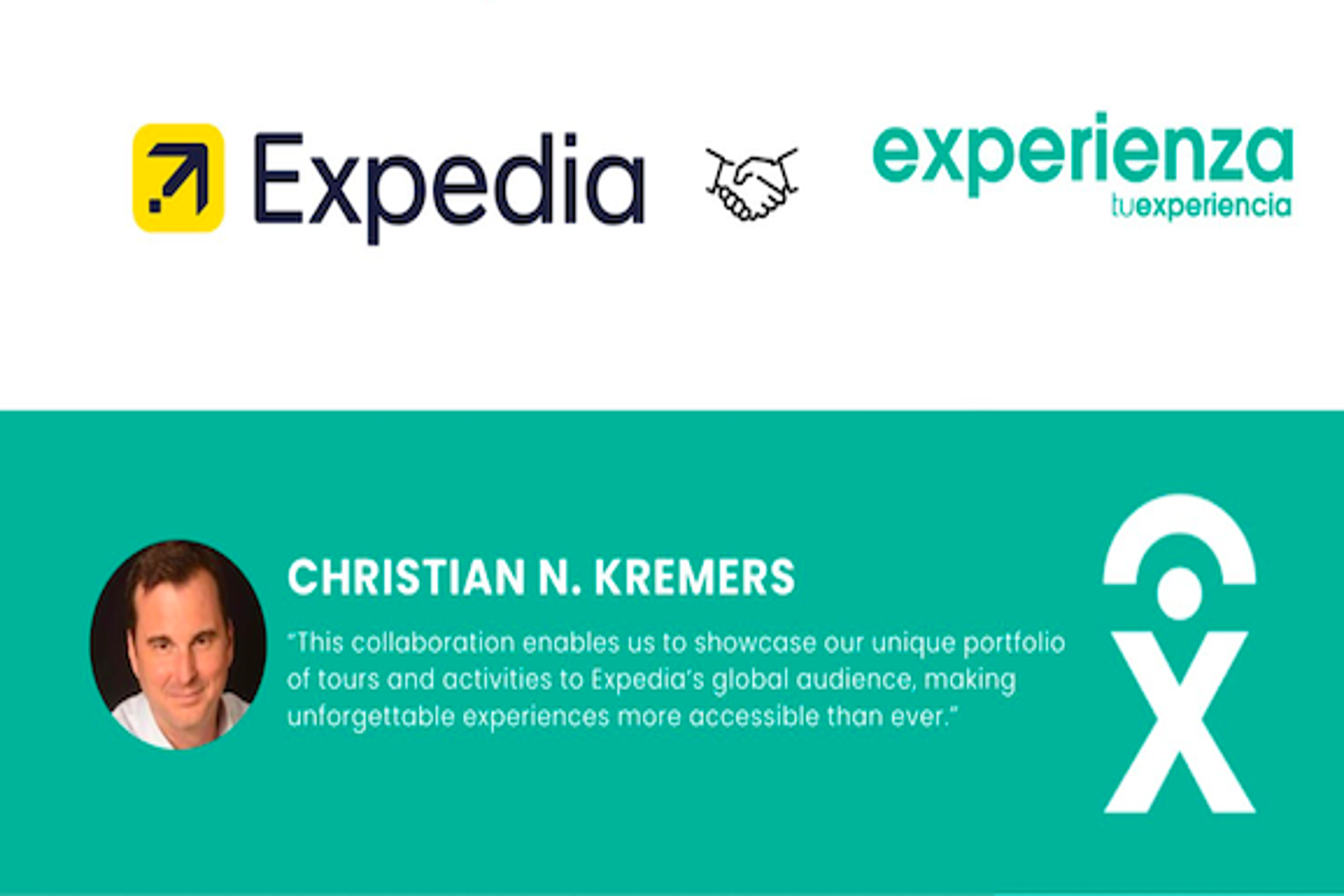 Experienza anuncio que su portafolio de experiencias ya está en Expedia