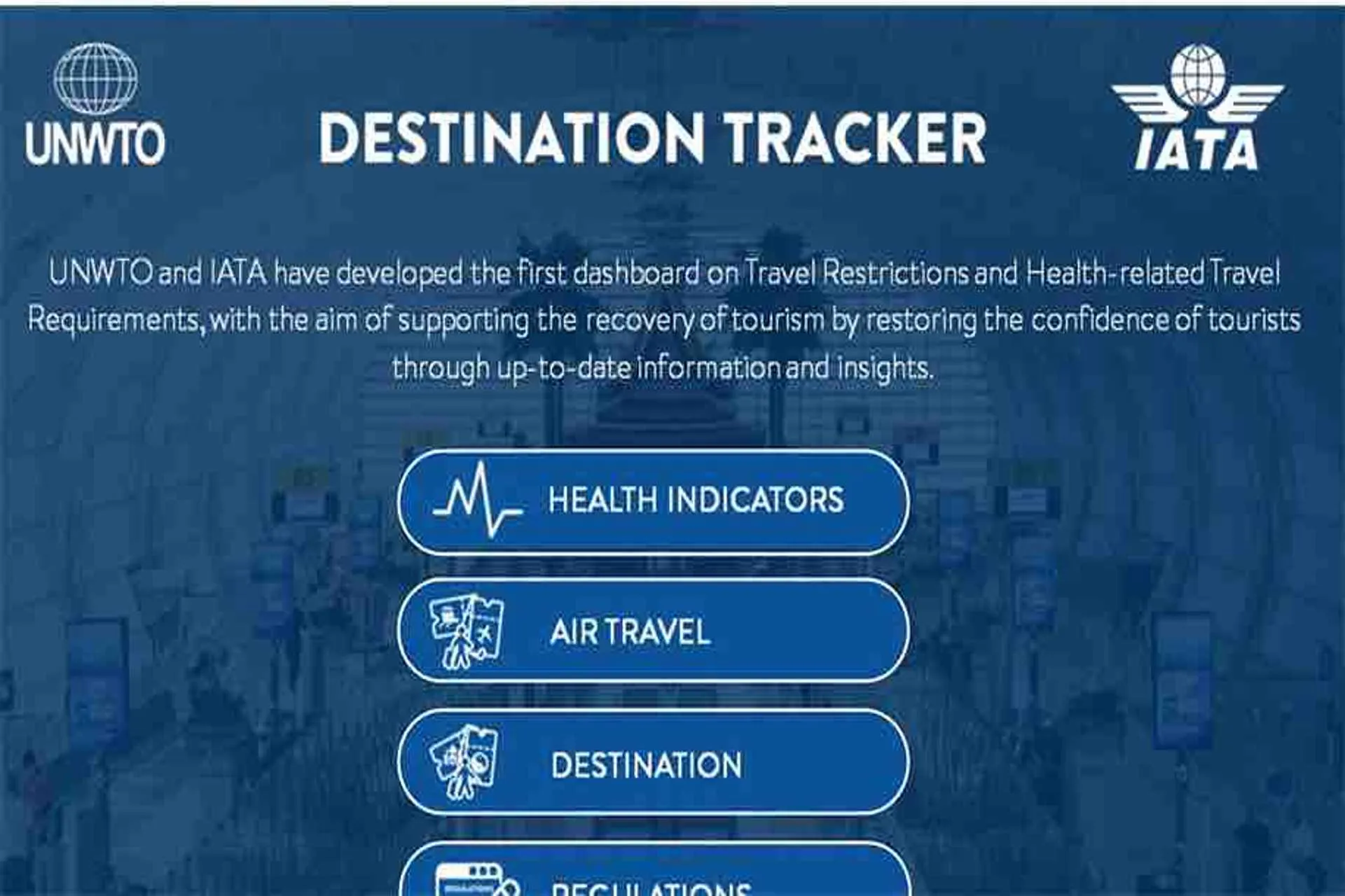 IATA y OMT lanzan un rastreador de destinos