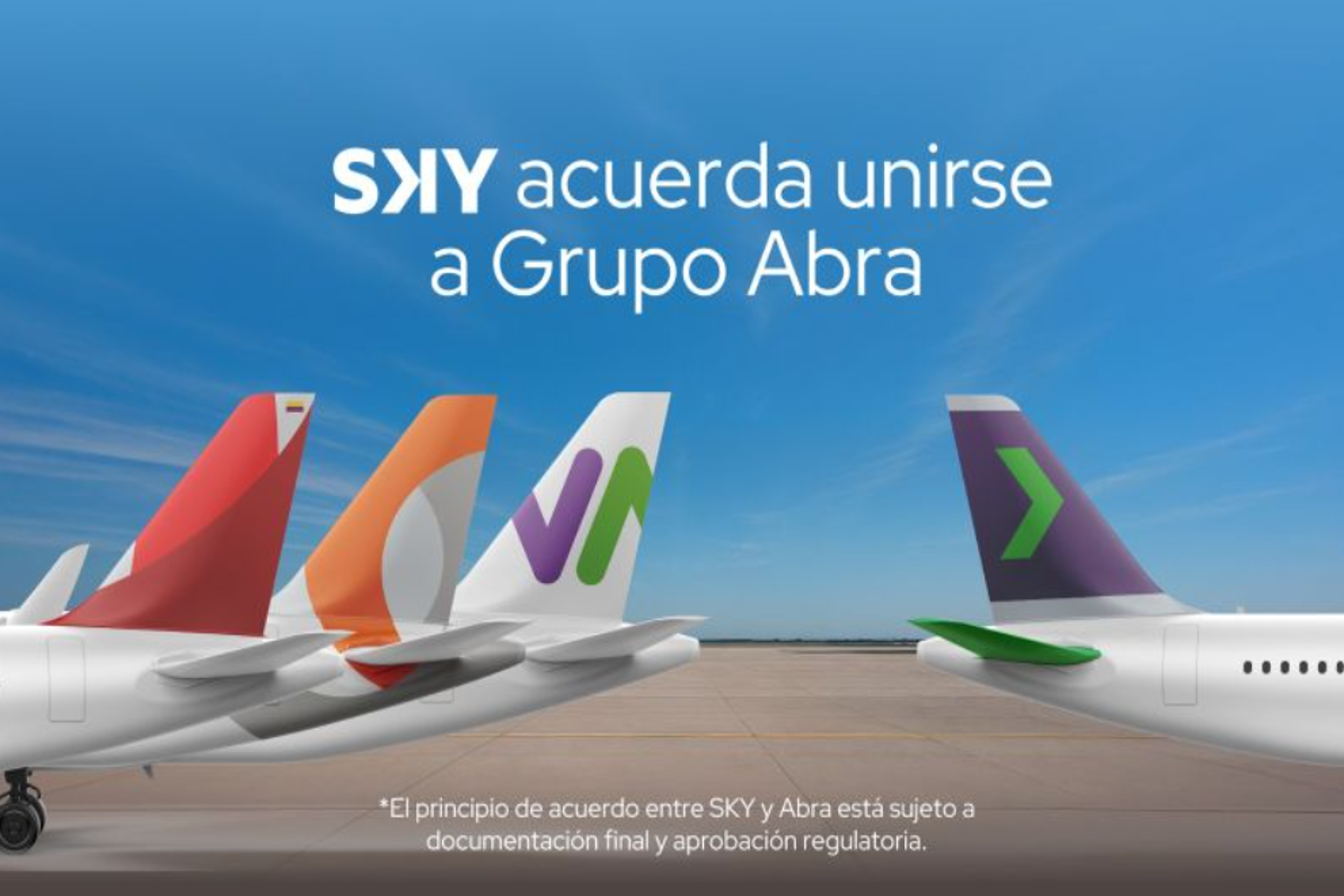 SKY Airline y Abra inician proceso para que SKY se una al Grupo Abra