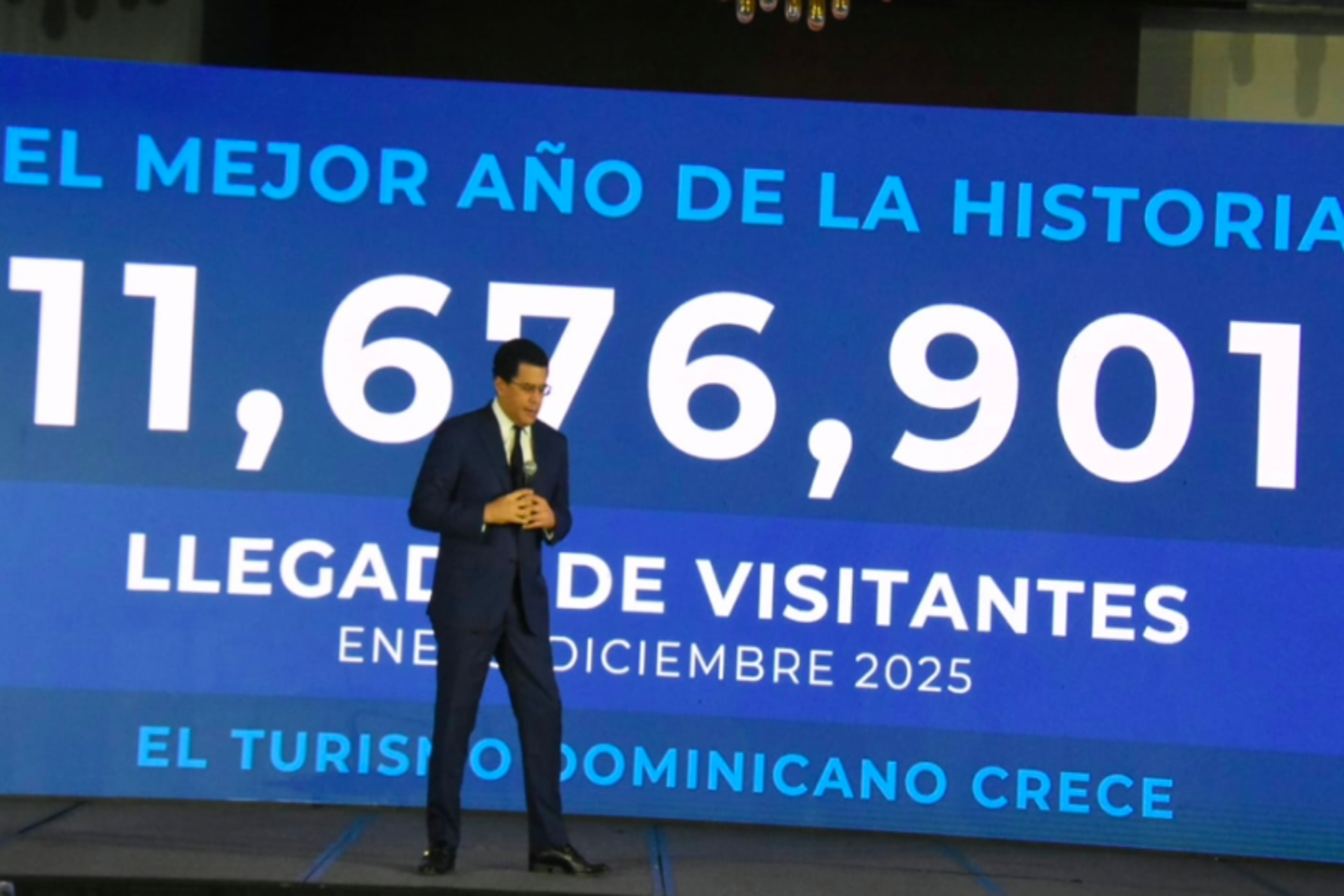 Rep. Dominicana alcanza récord con 11,676,901 turistas en 2025