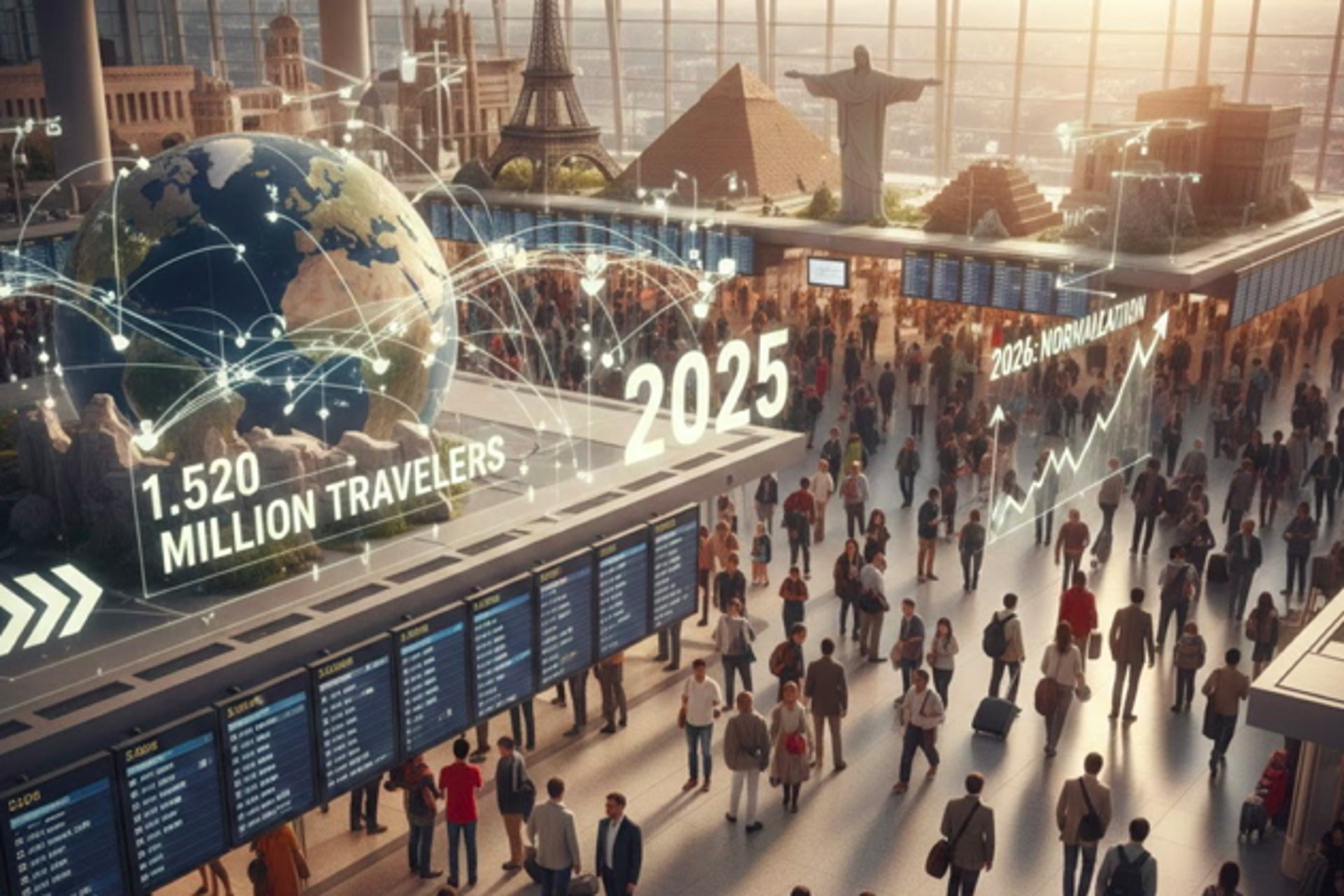 El turismo mundial registra 1.520 millones de viajeros en 2025