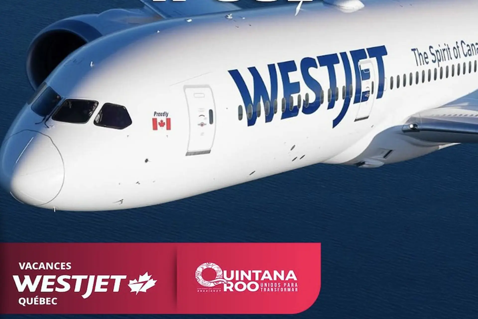 Nueva ruta aérea conecta Montreal con Cozumel mediante vuelo directo