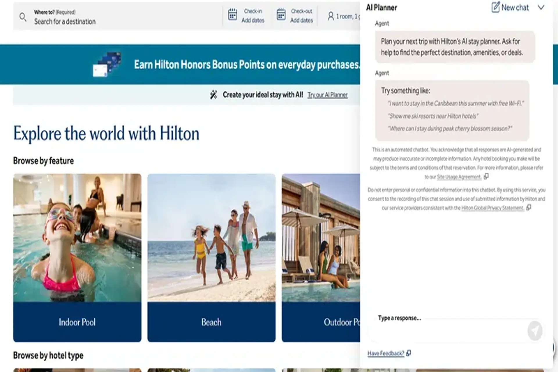 Hilton lanza una herramienta para planificación de viajes con IA