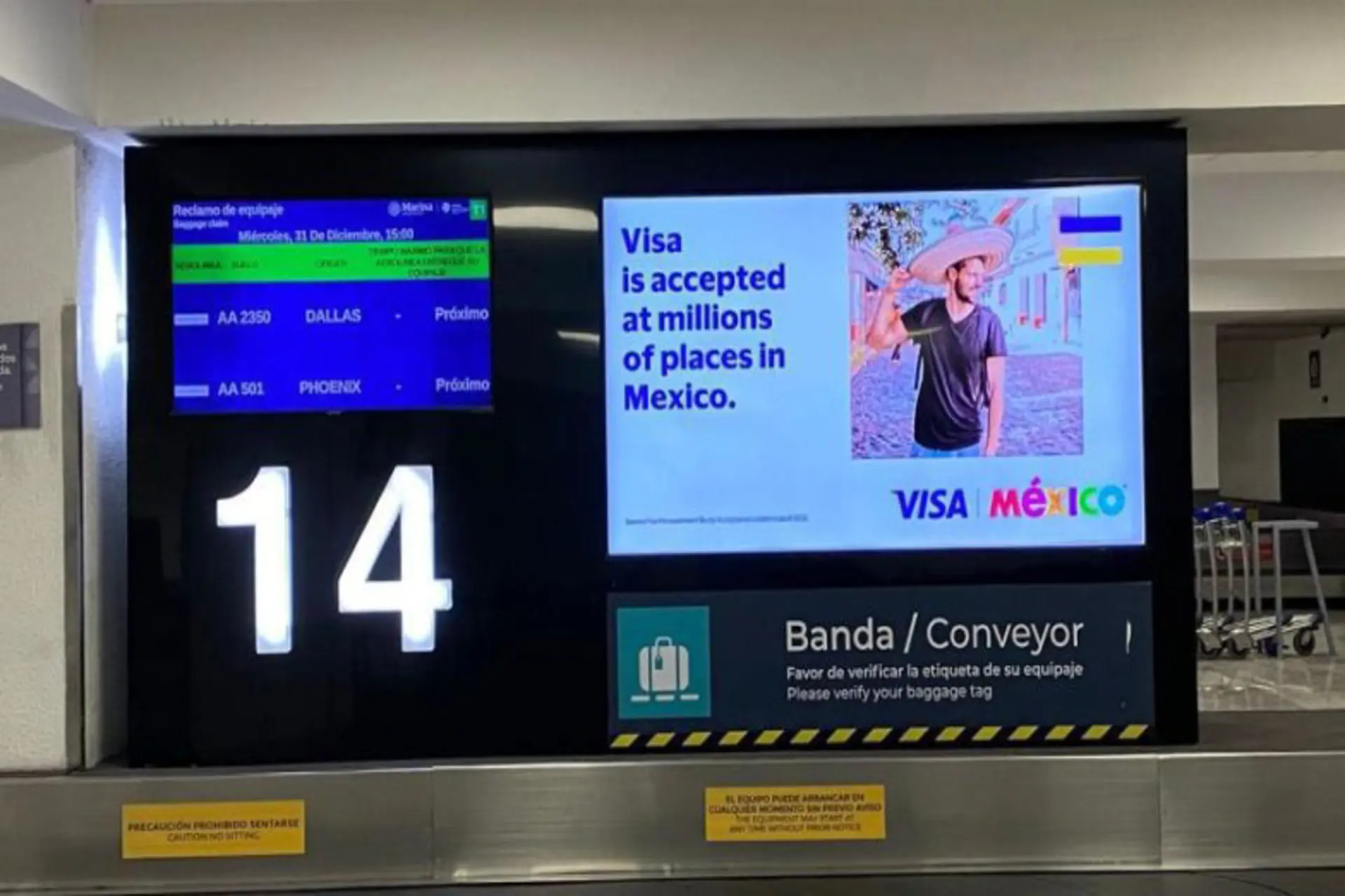 Sectur y Visa  promocionan la Marca México en principales aeropuertos 
