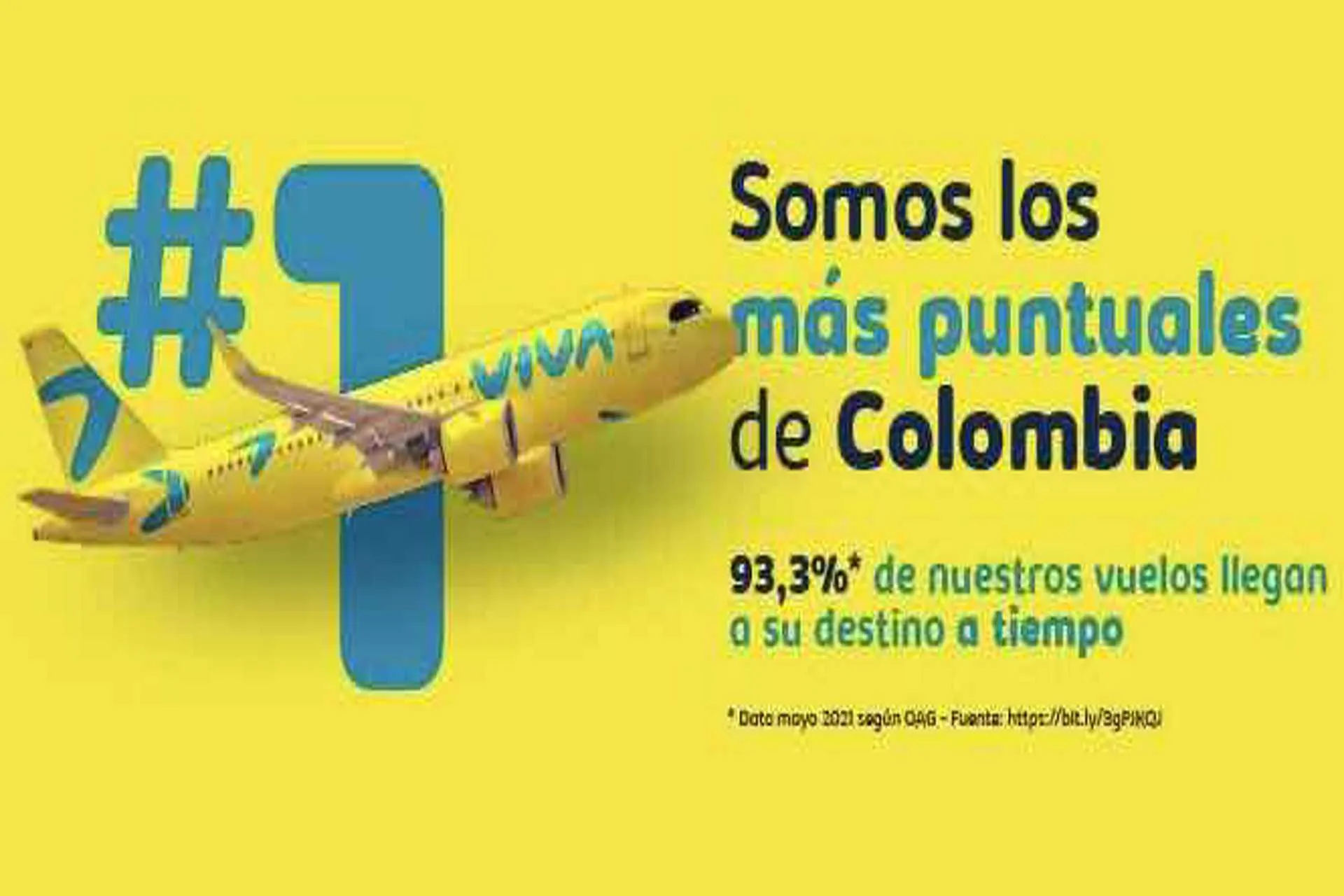 Viva se posicionó como la aerolínea más puntual de Colombia