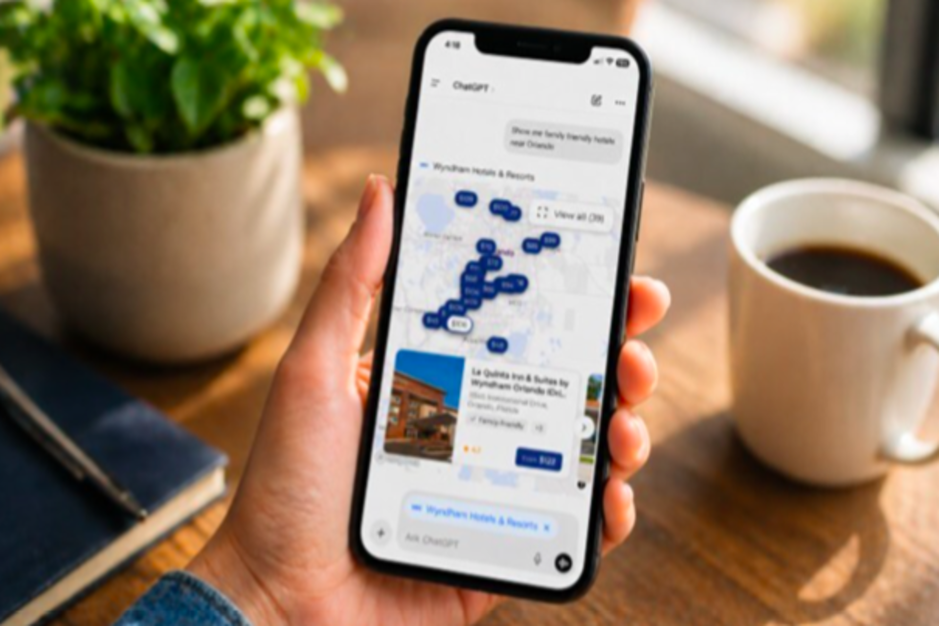 Wyndham lanza una aplicación nativa en ChatGPT
