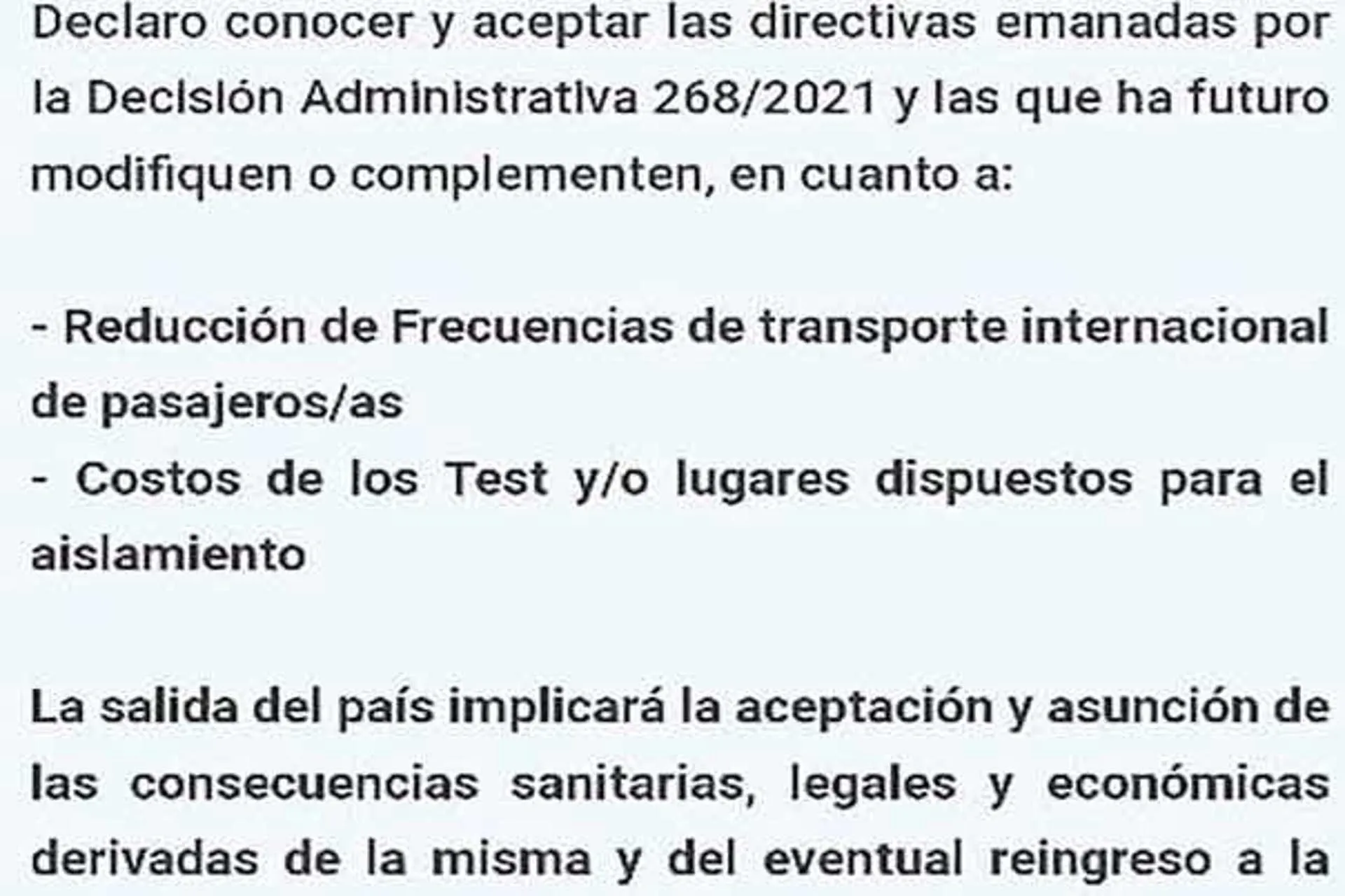 Pasajeros en el exterior deberan reporgramar sus vuelos de regreso