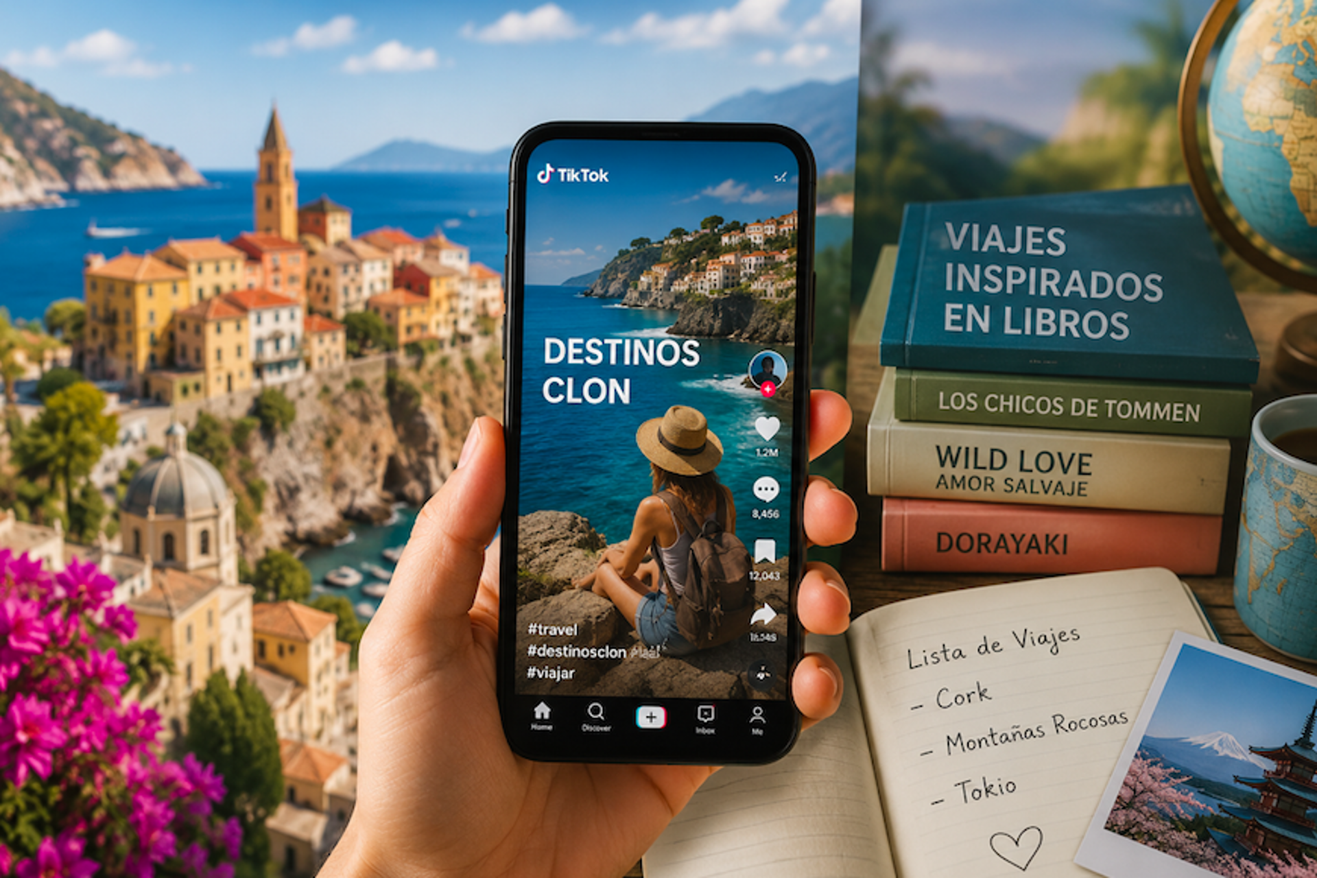 TikTok impulsa los “destinos clon” y los viajes inspirados en libros 