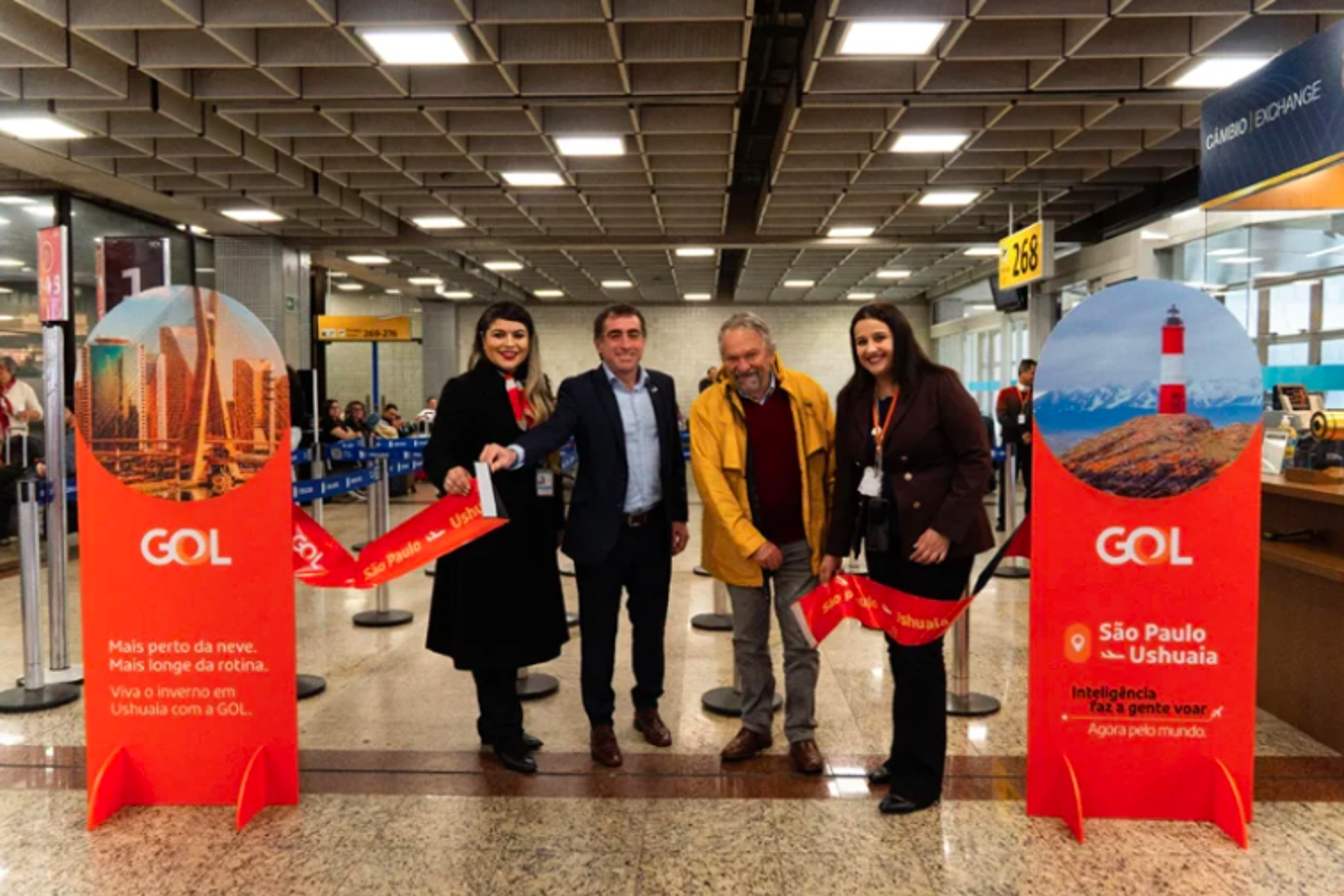 GOL inauguró los vuelos directos entre San Pablo y Ushuaia