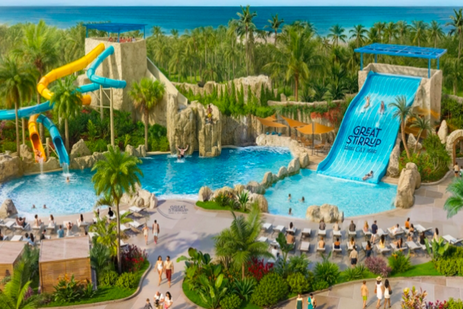 NCL ultima un parque acuático en su isla privada de Bahamas 