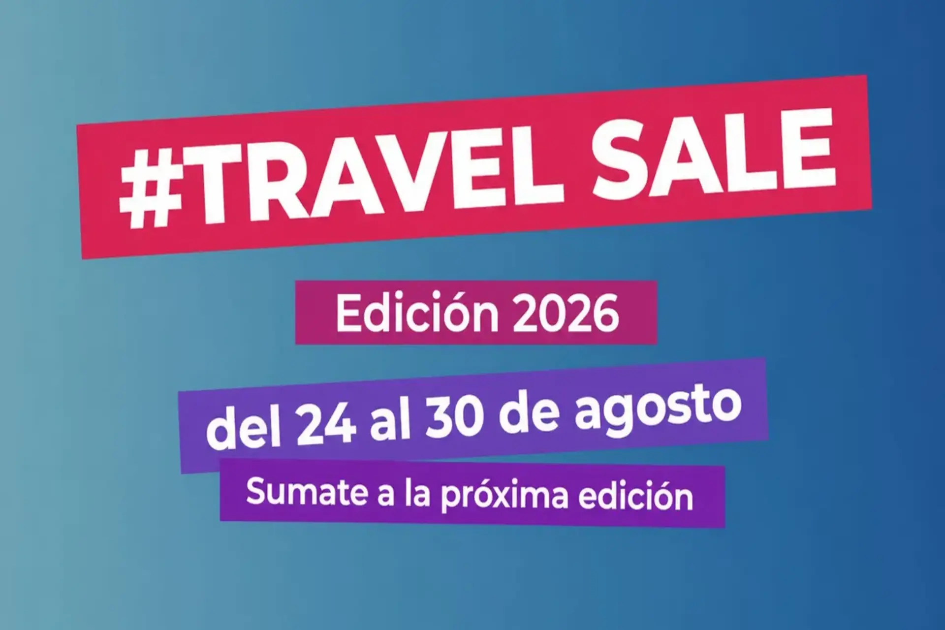 Llega Travel Sale con descuentos hasta el 70% y cuotas sin interés