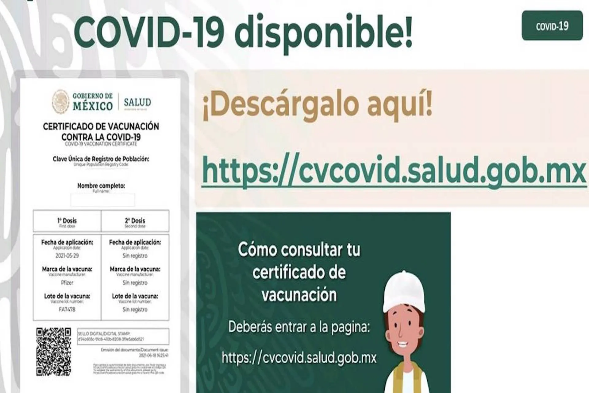 Mexico ya tiene su propio certificado de vacunación