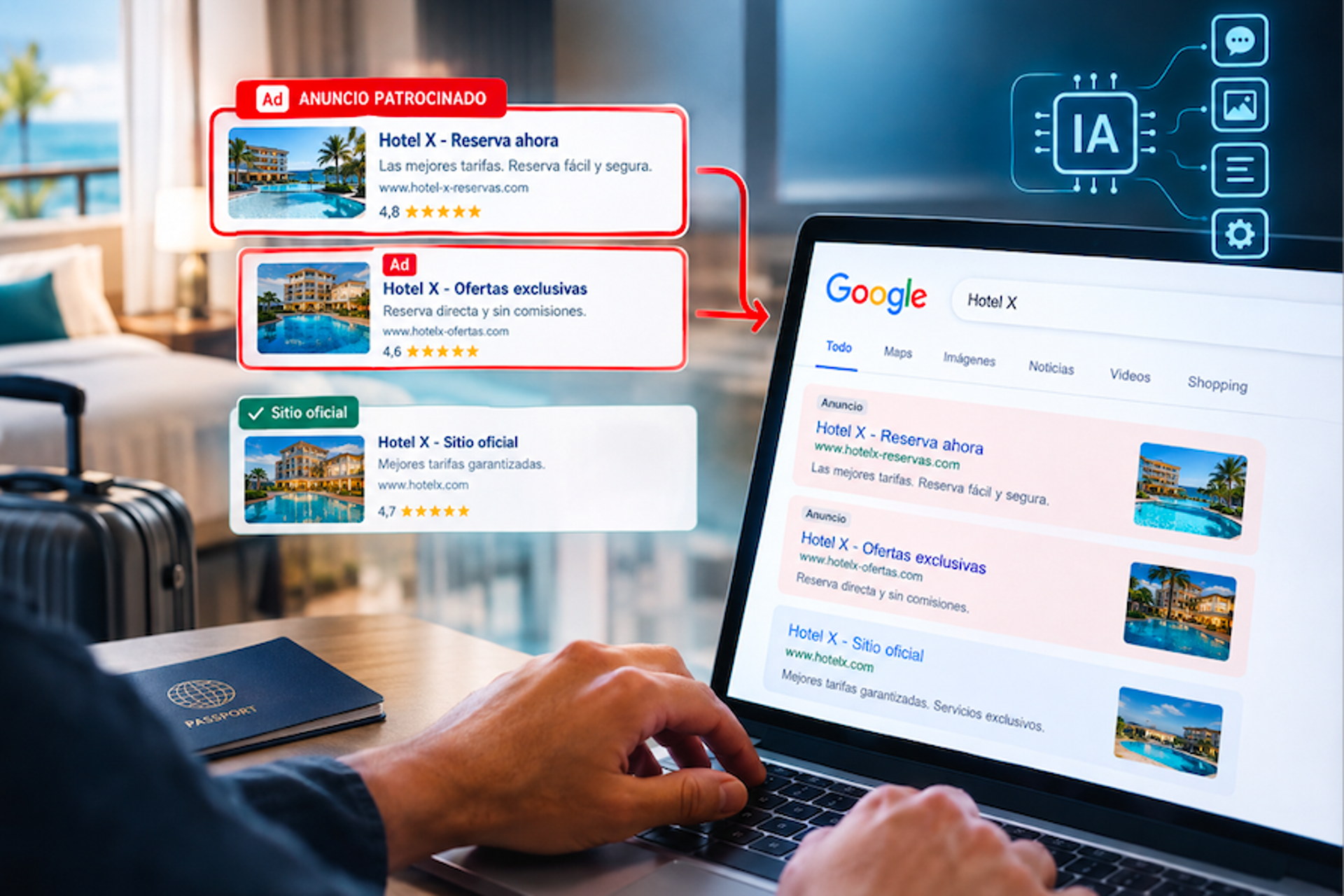 Google Ads: la amenaza que desvía reservas directas de los hoteles