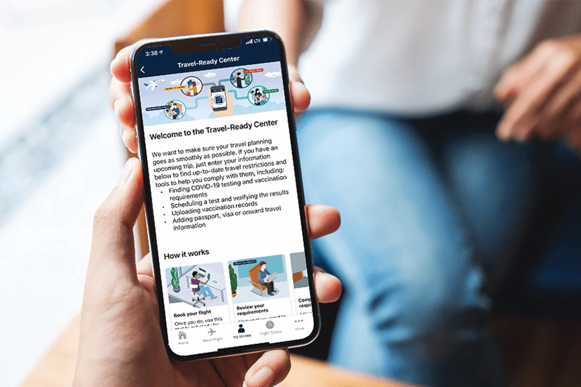United Airlines crea la app "Travel Ready Center" para viajeros United Airlines crea la app "Travel Ready Center" para viajeros