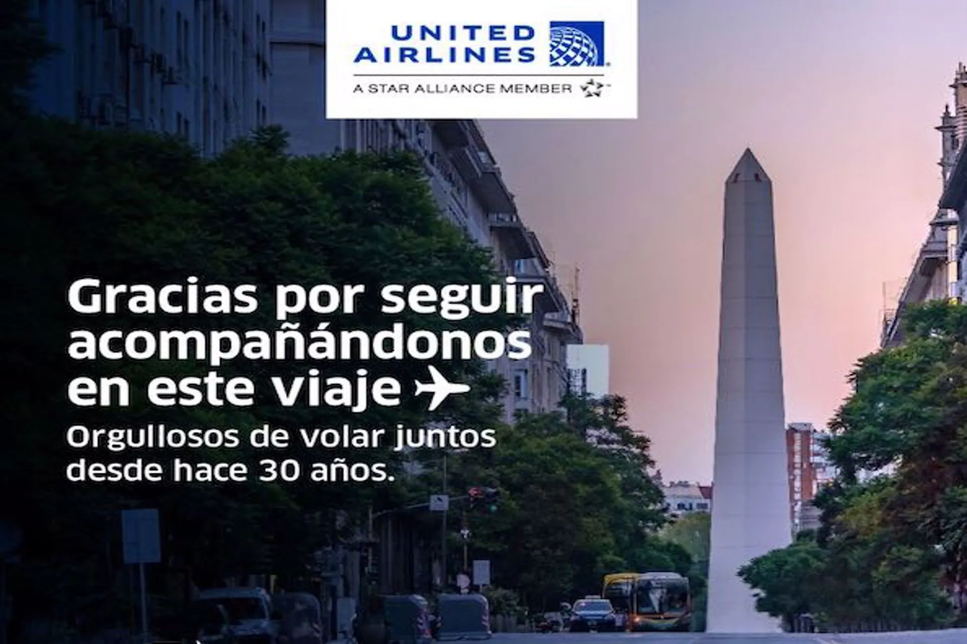 United Airlines celebra 30 años en Argentina a pura innovación United Airlines celebra 30 años en Argentina a pura innovación