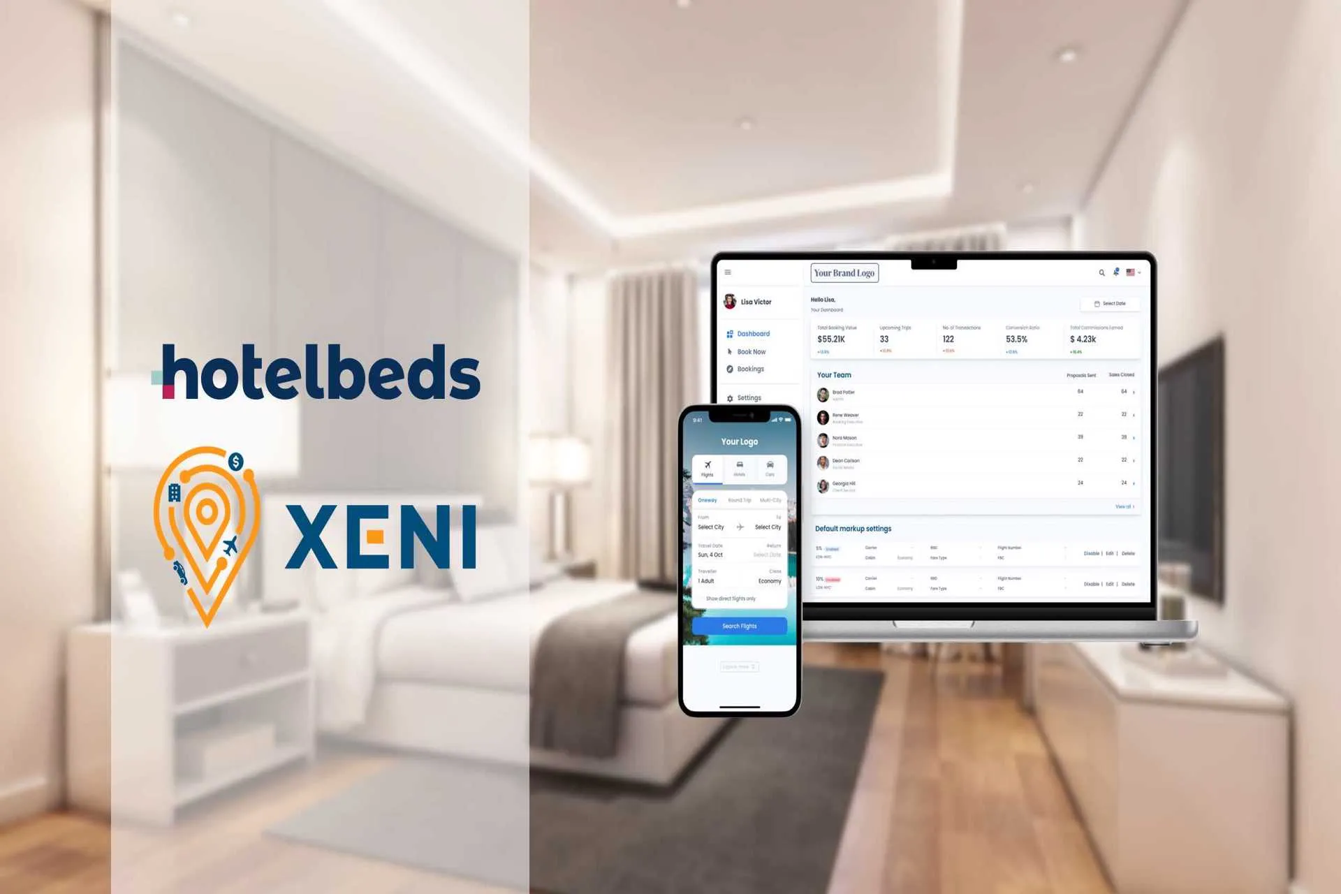 Hotelbeds integra productos en la plataforma de reservas B2B Xeni