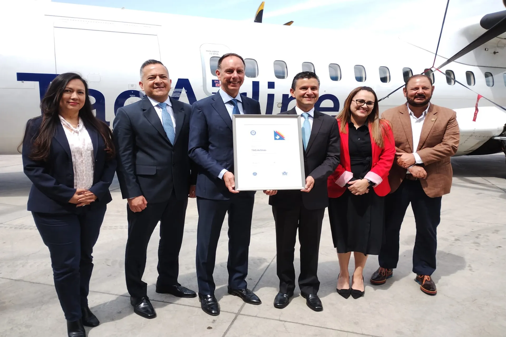 TagAirlines recibió formalmente la certificación de IATA