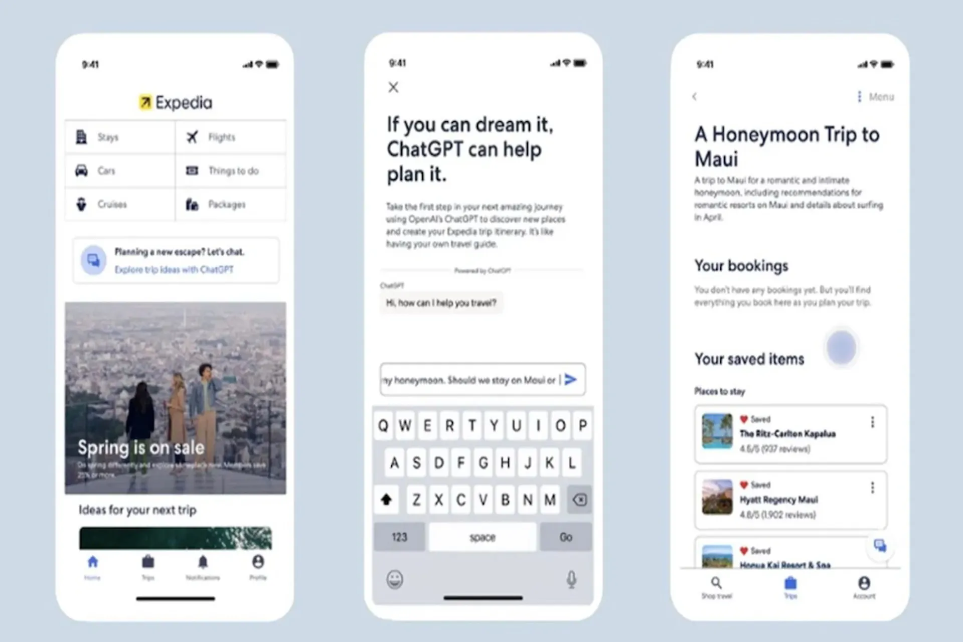 Expedia suma CHATGPT para planificar viajes en la aplicación IOS