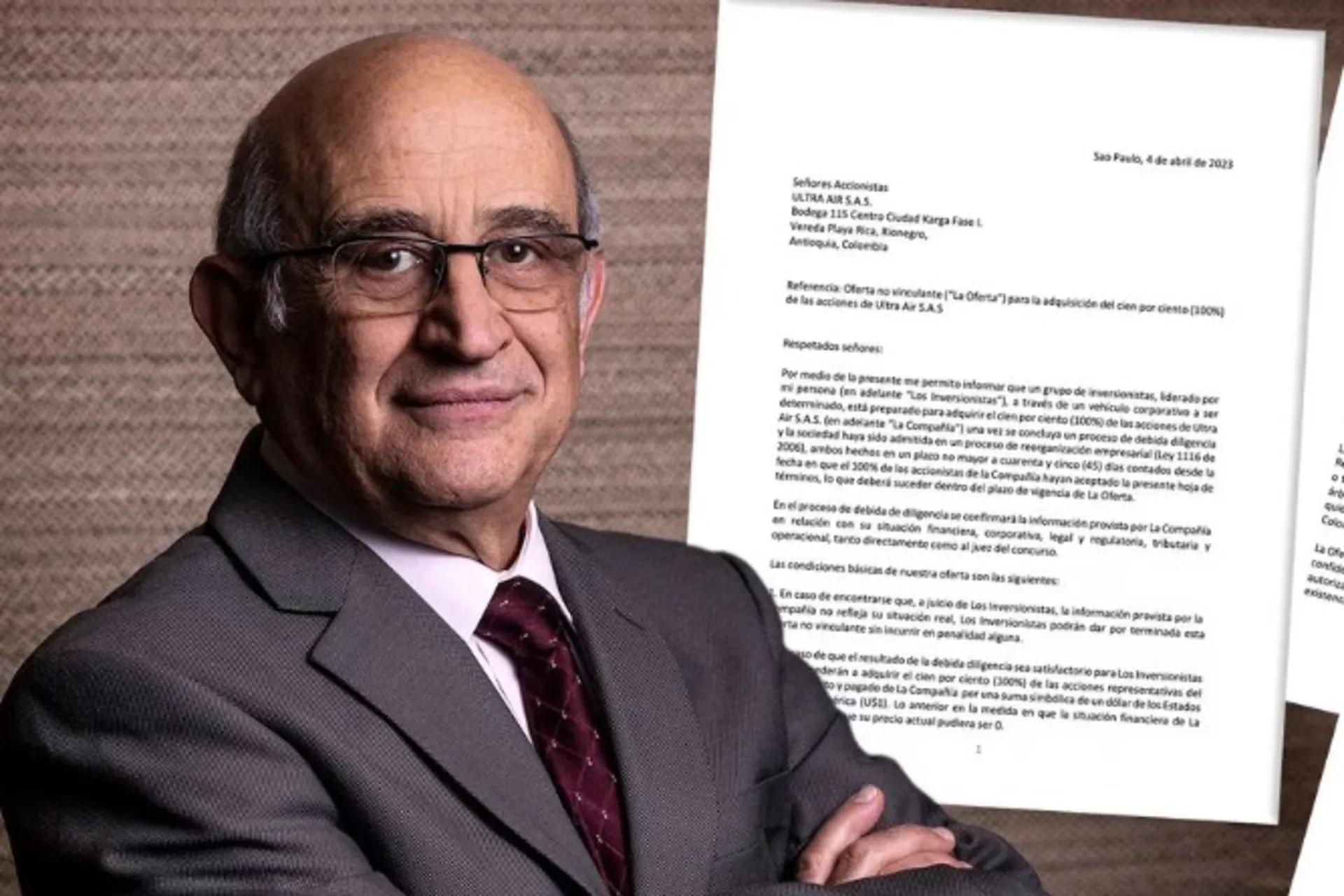 Efromovich, ex Avianca, ofreció US$1 por Ultra Air a los accionistas 